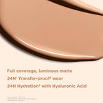 Clarins longwear luminous matte foundation glass container close up
