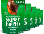 SkinnyDipped Dark Chocolate Cocoa Almonds, Healthy Snack, Plant Protein, Gluten Free, 3.5 oz Resealable Bags (Pack of 5) - Image 14