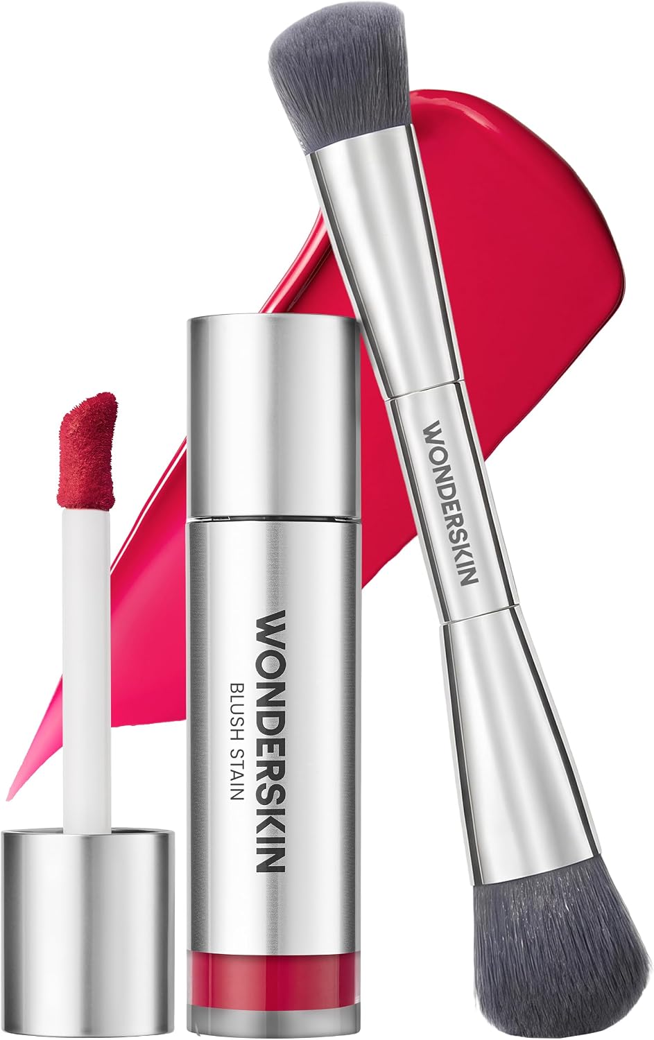 Wonderskin Beauty Essentials Set with Liquid Blush and Brush front view