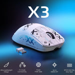 Attack Shark X3 wireless mouse with grip tape stickers applied