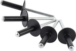 Ispinner large flange aluminum blind rivets front view