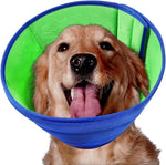 LH NTGR soft dog cone front view breathable recovery collar for large dogs