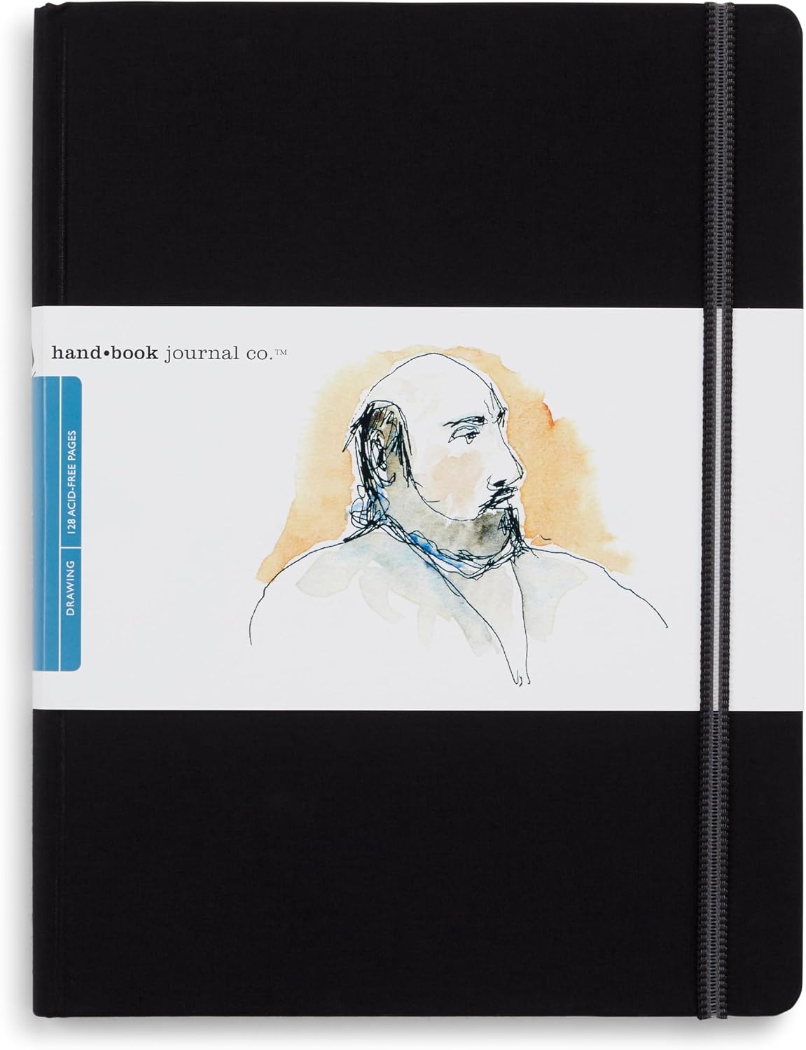 Speedball travel drawing book elastic band detail