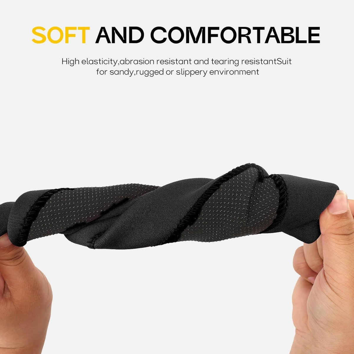 FitsT4 neoprene swimming socks ankle cut detail