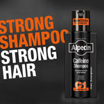 Alpecin C1 Black Edition bottles side profile view
