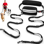 Godyoy hands free double dog leash front view premium pet walking gear