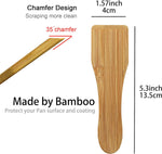 Kosmosta square grill pan with bamboo handle detail