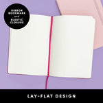 Paperage dotted journal open to show dot grid page layout