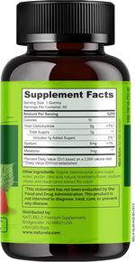 Naturelo kids sleep aid gummy texture and natural color