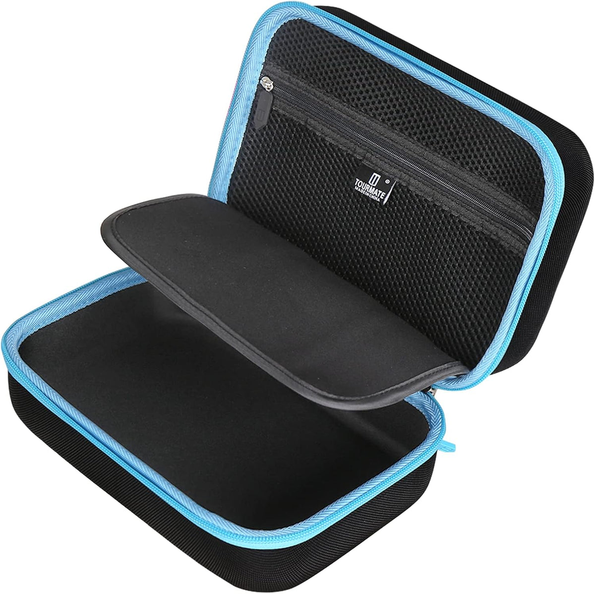 Tourmate protective carrying bag open view with mesh pocket