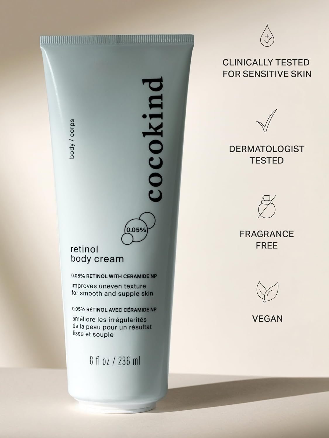 Cocokind Beginner Retinol Gel bottle for facial fine lines
