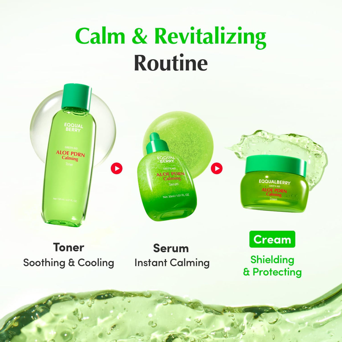 Eqqualberry PDRN calming cream side profile view