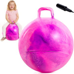EVERICH TOY hopper ball for kids front view showing purple pink clouds pattern