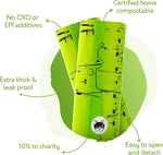 Extra large cornstarch based cat litter waste bags
