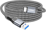 LDLrui USB C to USB A 3.1 Gen 2 Data Cable, 0.5ft, 2-Pack, Black | Type C 3A Fast Charge & 10Gbps Data Sync Cable for MacBook, Galaxy S20, Samsung T7, Portable SSD, Oculus Quest, Android Auto - Image 11