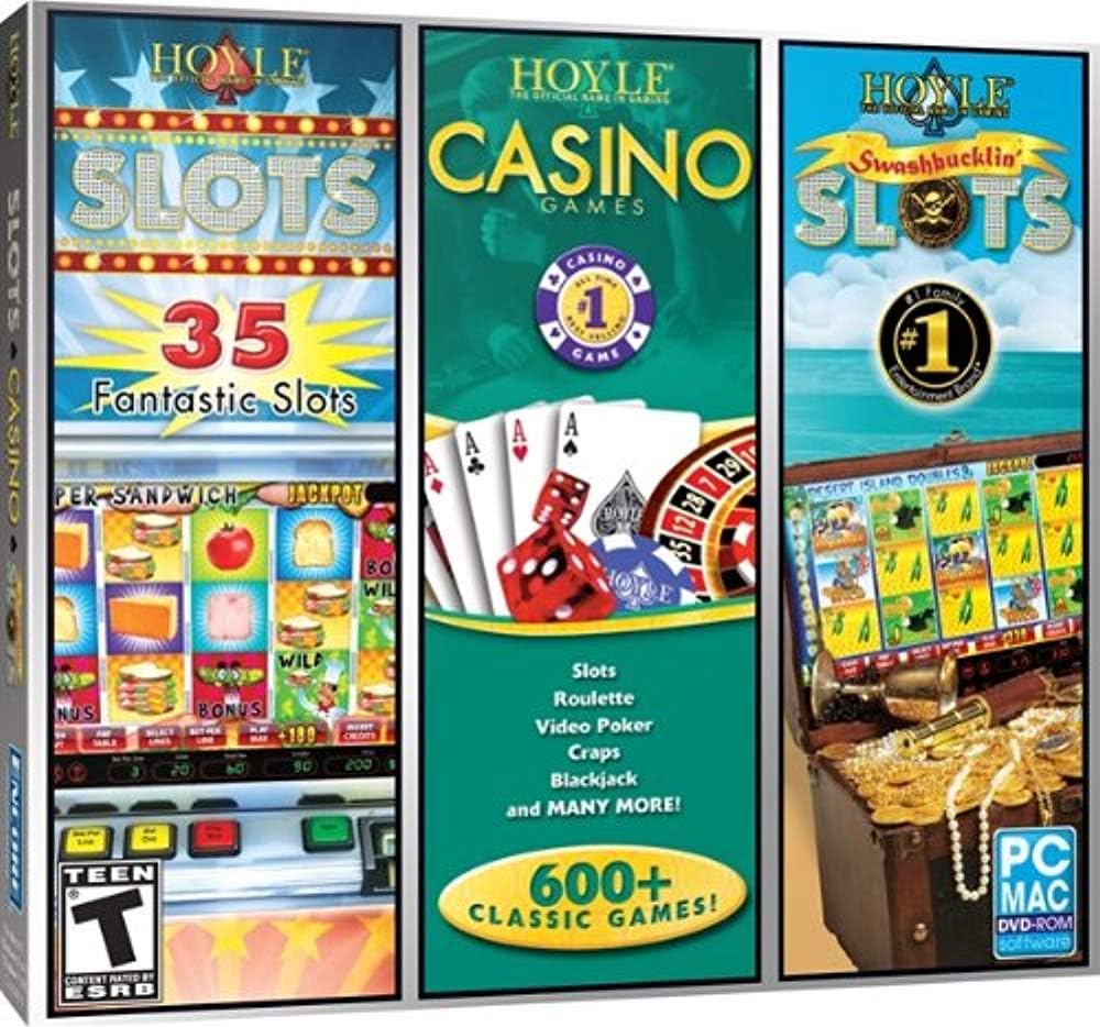 Encore Hoyle 3 Pack Jewel Case PC and Mac game disc front view import edition