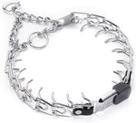 Herm Sprenger Chrome Plated Steel Dog Collar with Short Links and Quick Release ClicLock Buckle and Biothane Insert Made in Germany 20in x 3.0mm (Neck Size up to 16-17in) (Passionfruit Pink) - Image 10