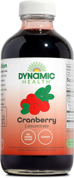 Dynamic Health cranberry juice concentrate front view bottle packaging