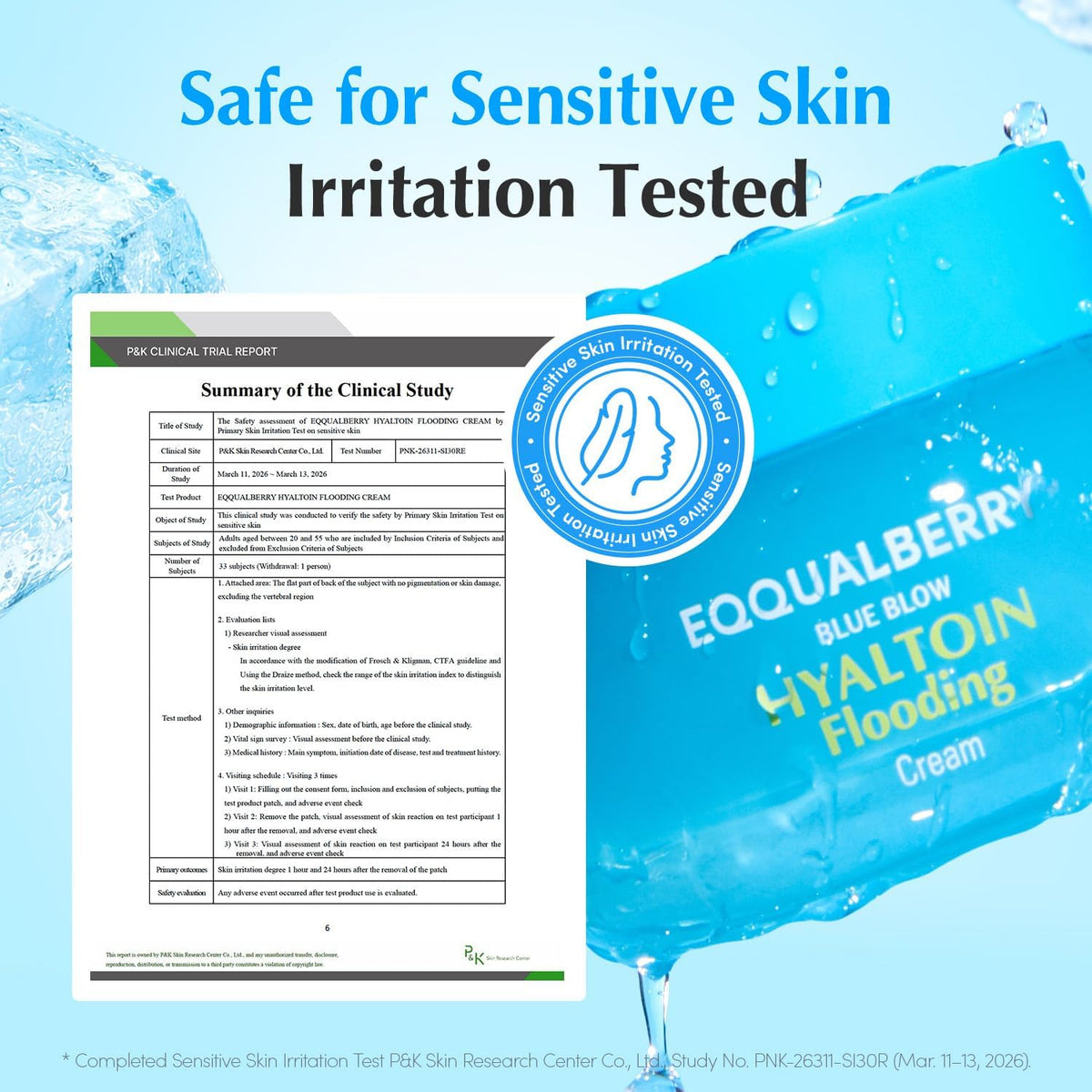Eqqualberry Hyaltoin Flooding Cream size and label detail