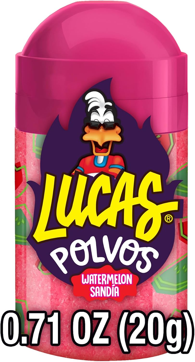 Lucas Powder Watermelon Flavored Candy, 0.71oz - 10 Pieces Pack for Treats, Fruit, Parties, Piatas - Image 6