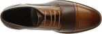 Zanzara leather oxford upper texture closeup