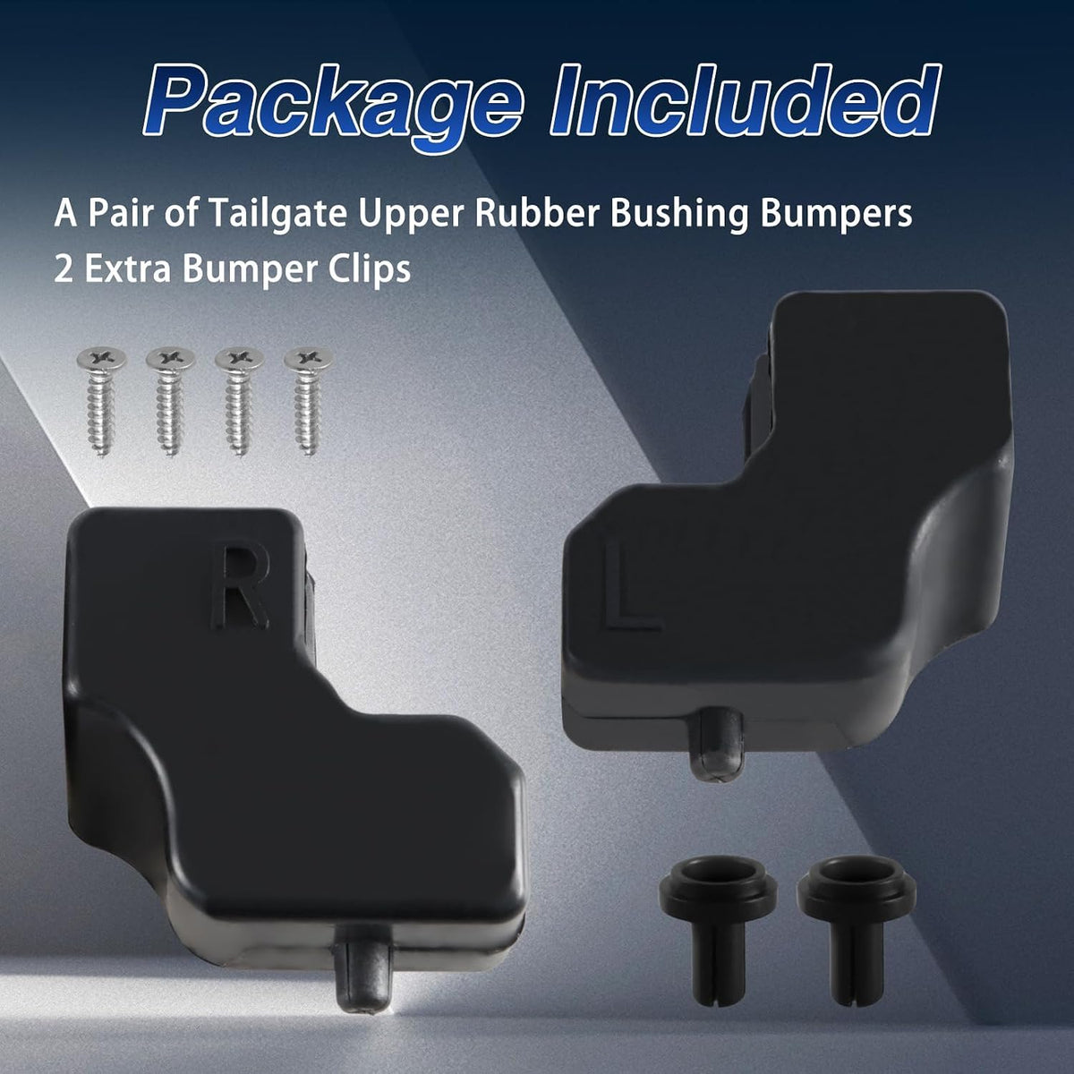 Corrosion-resistant metal bolt for truck tailgate bumper