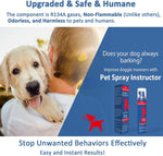 Two bottles of Gutes Leben dog training spray