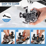 Next Beauty waterproof skull shaver displaying LED battery screen