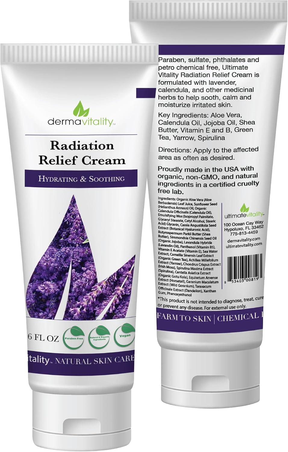 UltimateVitality organic skincare product lifestyle shot