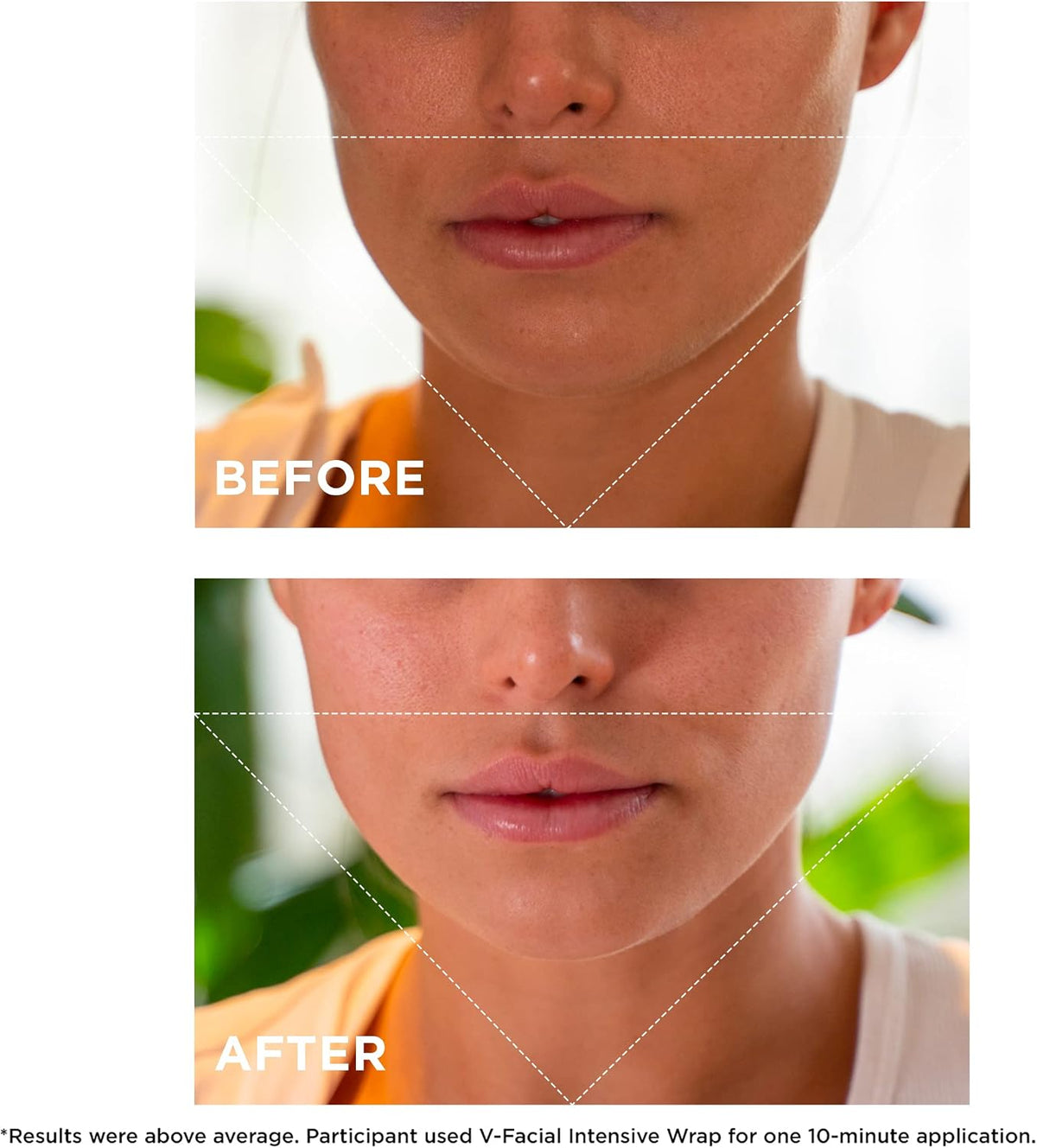 Clarins V-Facial Intensive Wrap Face Mask application demonstration angle