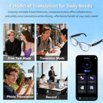 Giinova wearable tech glasses in black rectangular frame