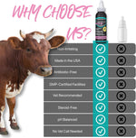 Curicyn antibiotic free horse eye solution packaging showing instructions
