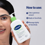 Cetaphil 473ml moisturizing lotion lifestyle shot