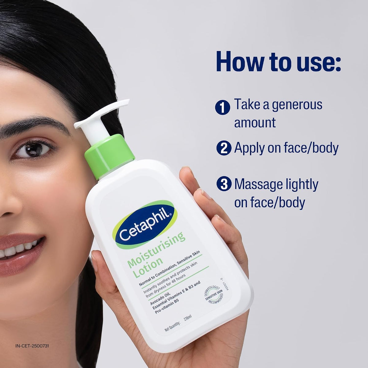 Cetaphil 473ml moisturizing lotion lifestyle shot
