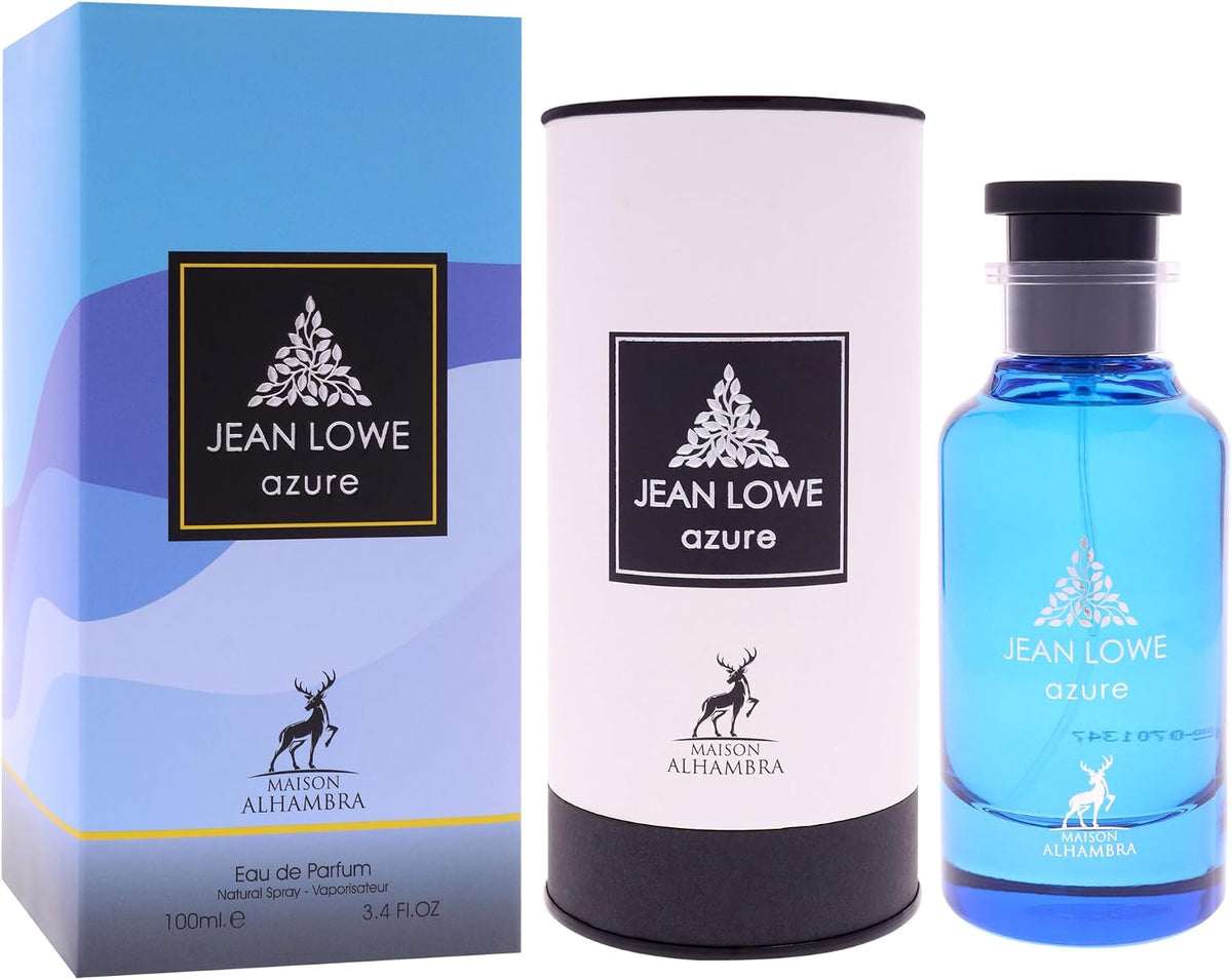Maison Alhambra Jean Lowe Azure 100 milliliter Eau de Parfum label