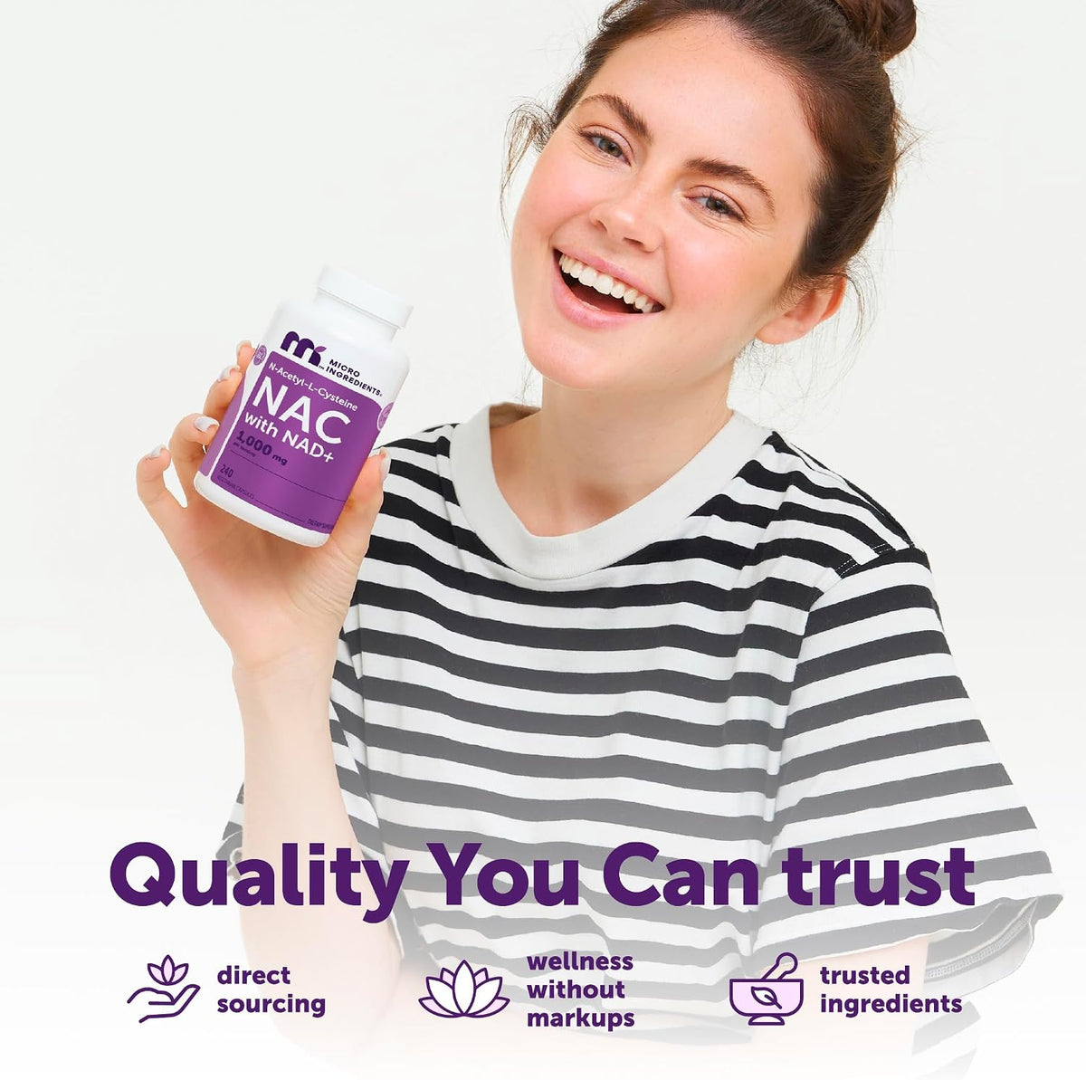 Micro Ingredients NAC and NAD+ bottle cap and seal