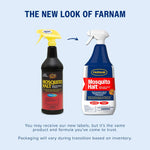 Farnam equine insect repellent spray showing active ingredients label