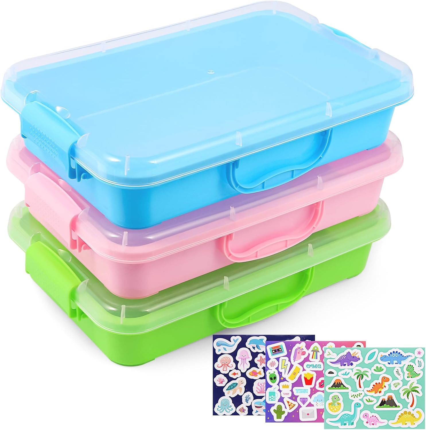 Fiioeoy 3 piece sensory bin sand tray set front view