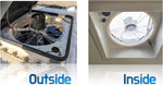 Feeoveo motorhome roof exhaust fan kit parts layout