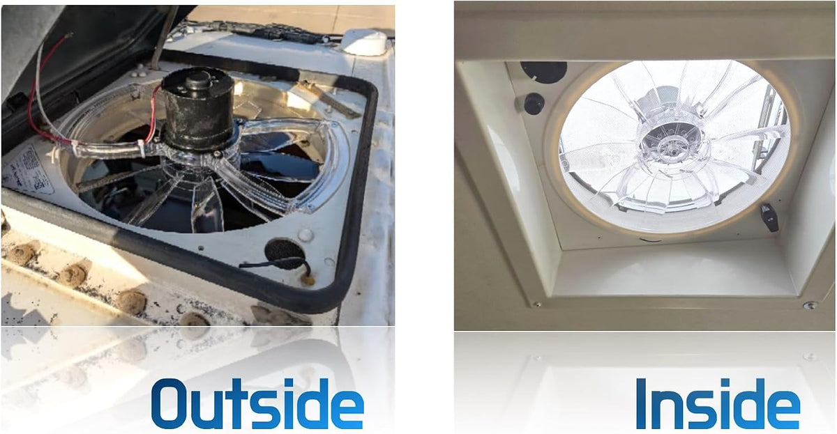 Feeoveo motorhome roof exhaust fan kit parts layout