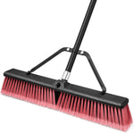 TidyBliss 24 inch heavy duty outdoor push broom front view