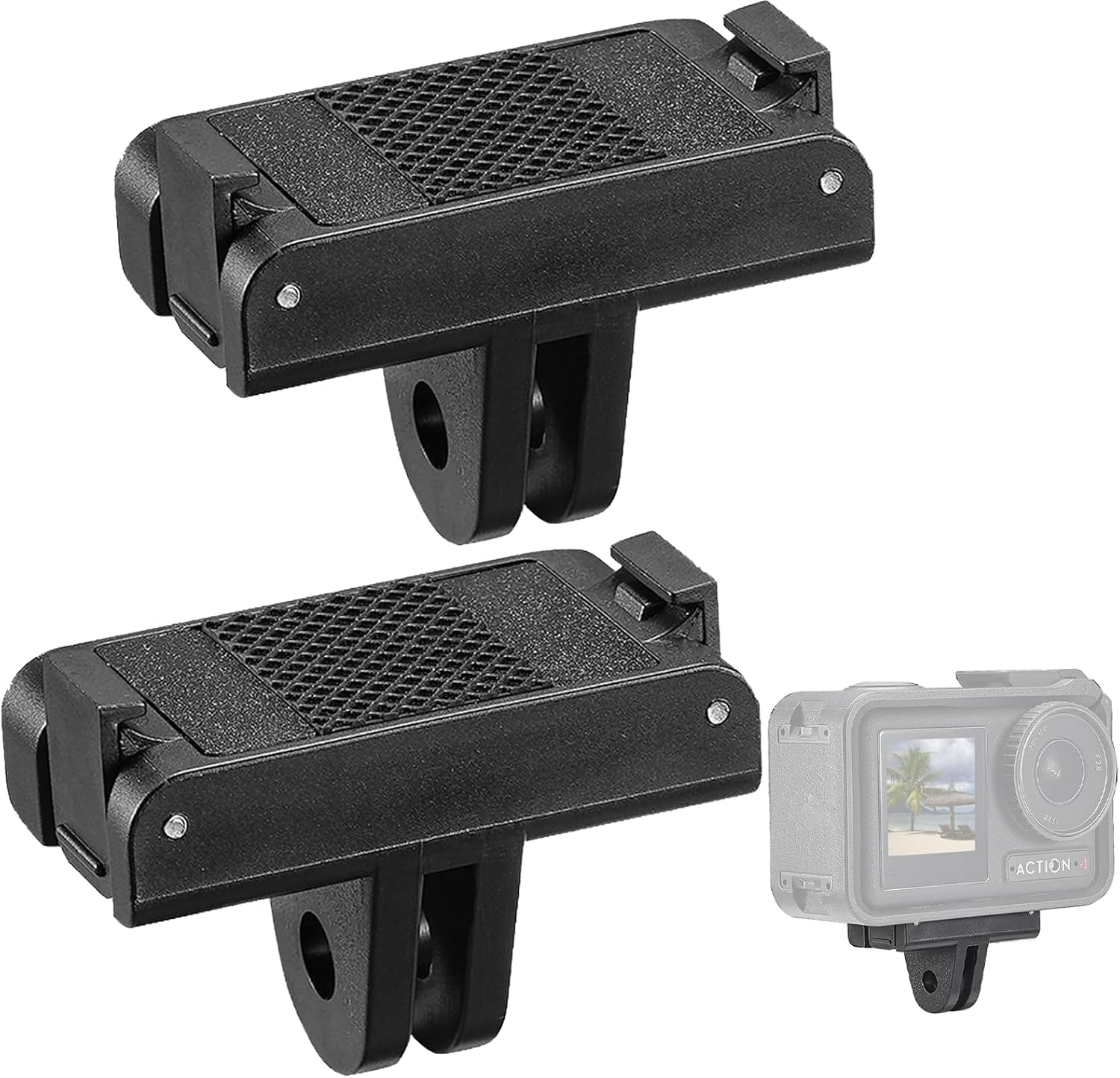 PCTC magnetic adapter mount front view for DJI action cameras