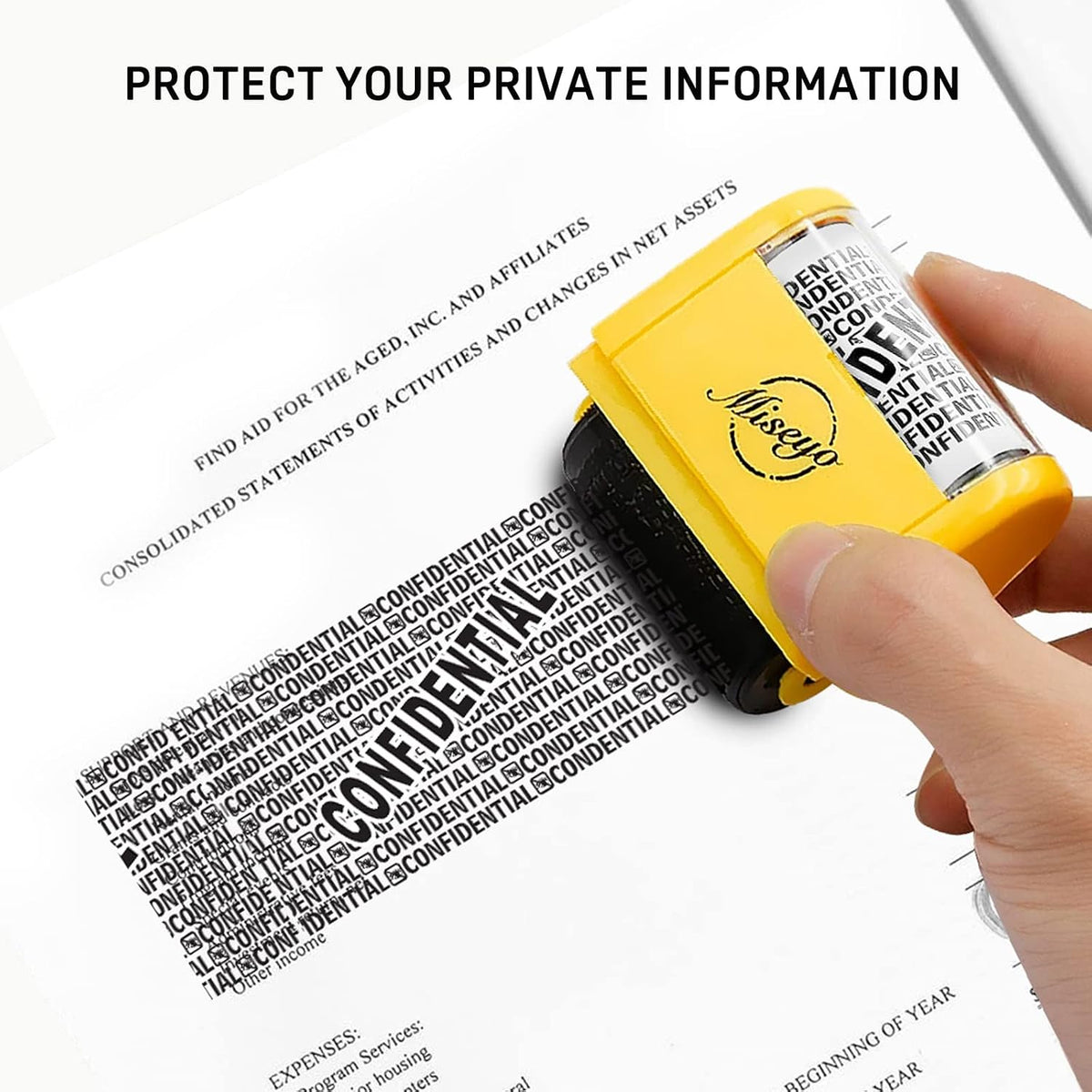 Miseyo security stamp side refill port view