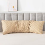 WhatsBedding orthopedic body pillow demonstrating shredded foam loft