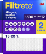 Filtrete 16x25x1 Air Filter, MERV 12, MPR 1500, Allergens, Bacteria & Viruses, 3-Month AC and Furnace Filters, Cleaner Air, Reliable Airflow, 2 HVAC Filters (Actual Size 15.62 x 24.62 x 0.78 in) - Image 13