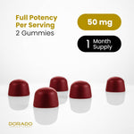 Dorado Nutrition Shilajit Gummies 120 count bottle size