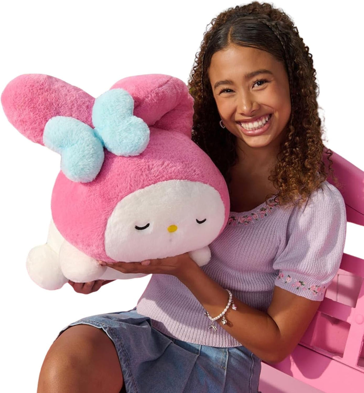 Hello Kitty and Friends - Kuromi 18-inch Sleeping Plush - Image 10