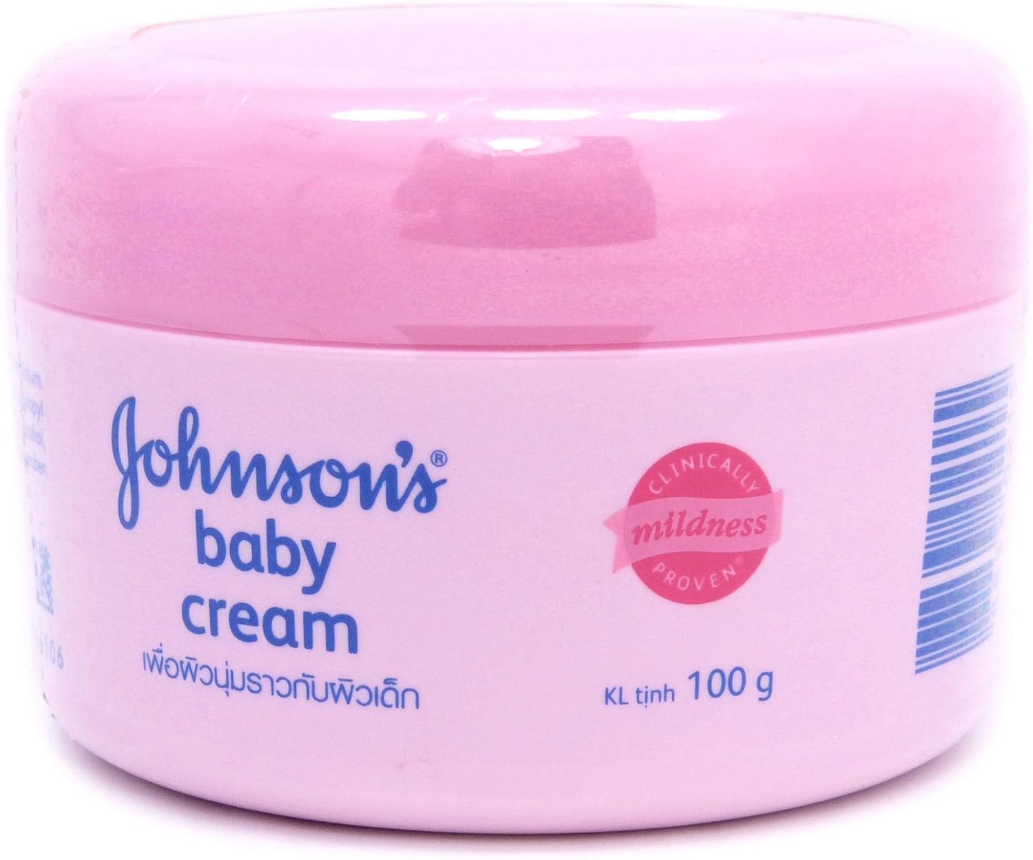 Johnson & Johnson Intense Moisturization Baby Cream Pink, 100 Grams - Image 1