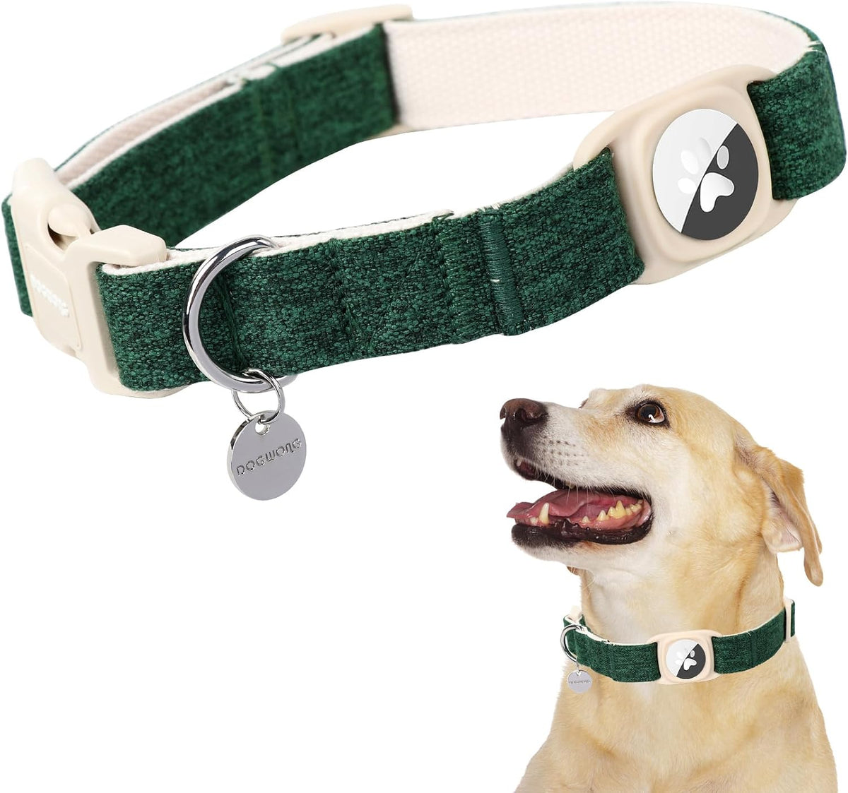 Dogwong adjustable pet collar hardware and buckle overview