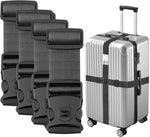 Luggage Straps for Suitcases, Adjustable Lockable Suitcase Straps | Lockable Against Accidental Opening, Easy to Identify Travel Accessories, Add a Bag Connector Holds Suitcase(4Colour, 4 Pack) - Image 9